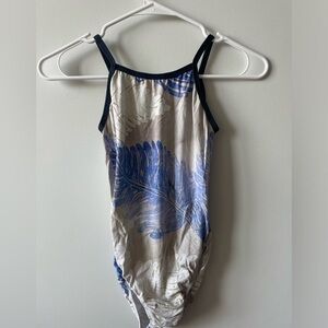 Salute Leotard: Pastel Feathered Leotard